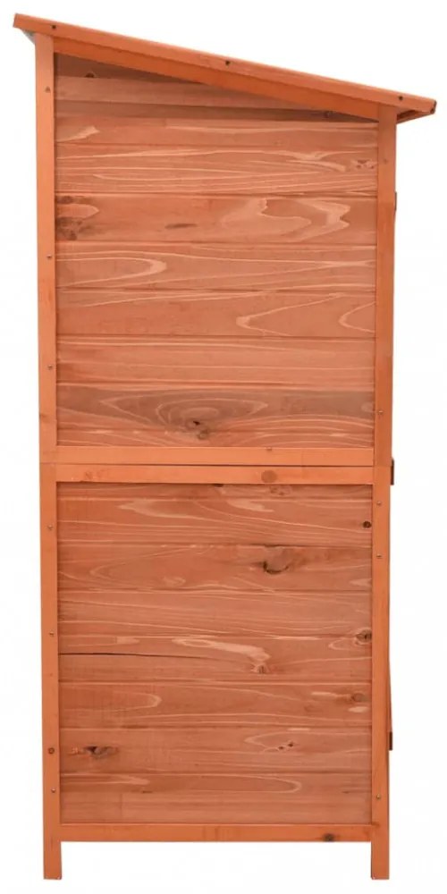 tömör fenyőfa kerti szerszámfészer 136x75x160 cm