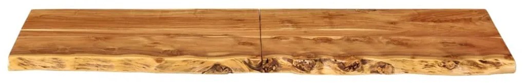 Tömör akácfa fürdőszoba piperepolc 140x52x3,8 cm