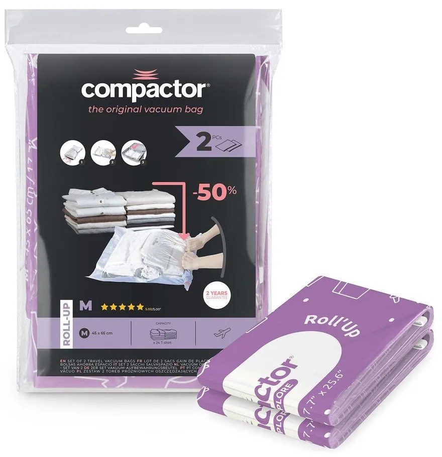 Vákuumzsák készlet 2 db-os Roll Up M – Compactor