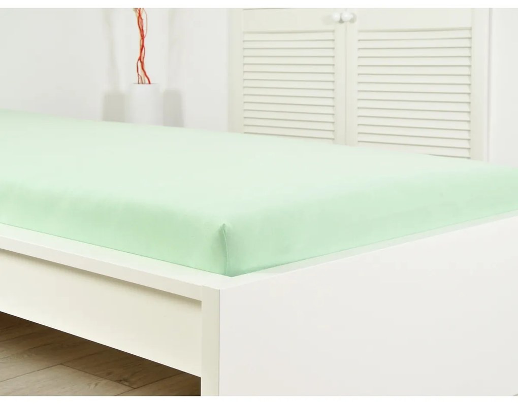 4Home Ideal jersey lepedő zöld, 160 x 200 cm