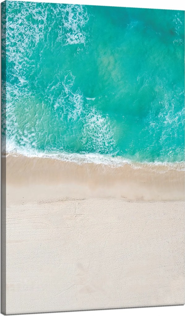 Vászonkép Víz Tengerpart Hullámok Nap 70x120 cm Ideális ajándék