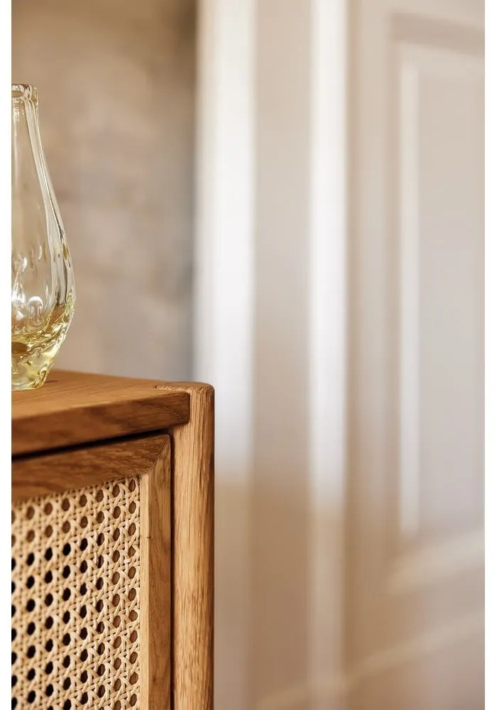 Tölgyfa TV-állvány 204x64 cm Pola - The Beds