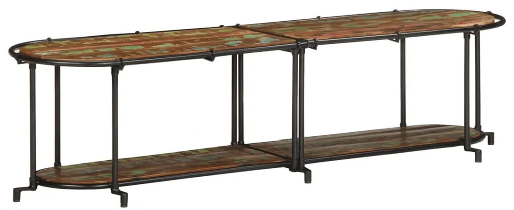 tömör újrahasznosított fa TV-szekrény 160 x 42 x 40 cm