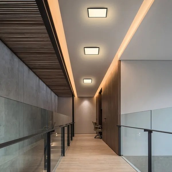 Brilagi - LED Mennyezeti lámpa SLIMFRAME LED/25W/230V 30x30 cm fekete