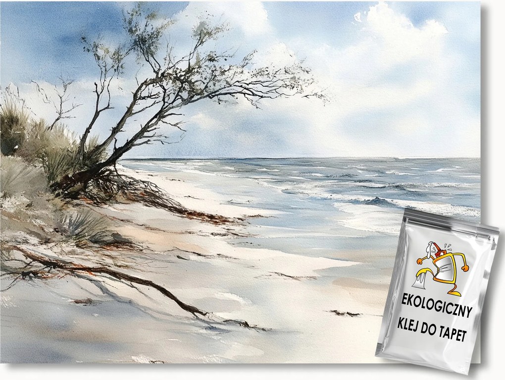 Fotótapéta Flizelina Tájkép Tenger Hullámok Tengerpart Fa Kilátás 350x250 ragasztó