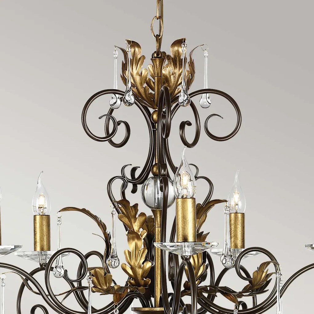 Elstead Lighting AMARILLI AML5-BRONZE Csillár 5x60W/E14