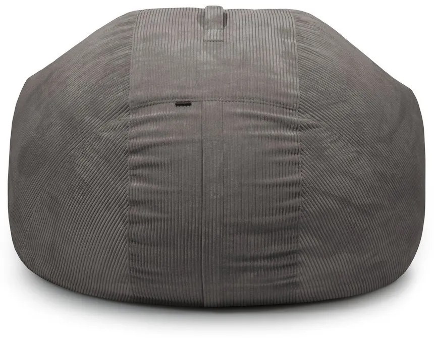 Világosszürke kordbársony babzsákfotel Roll 190 – SLOWDOWN