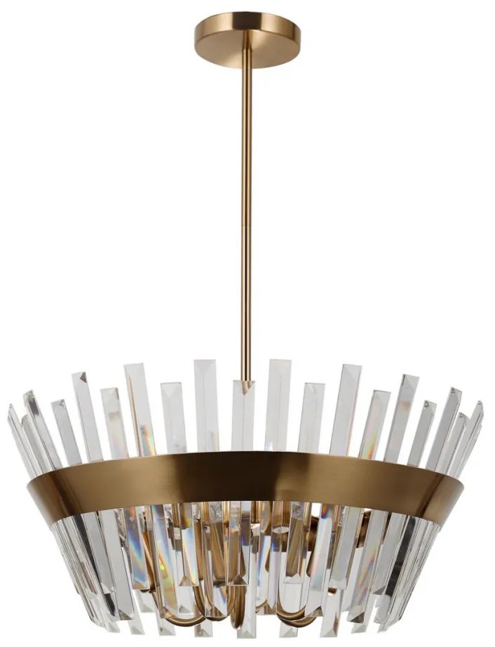ITALUX PND-22450-5A-HBR ALTOYA Kristály Mennyezeti Lámpa Mézédes, Sárgaréz, Átlátszó E14 IP20