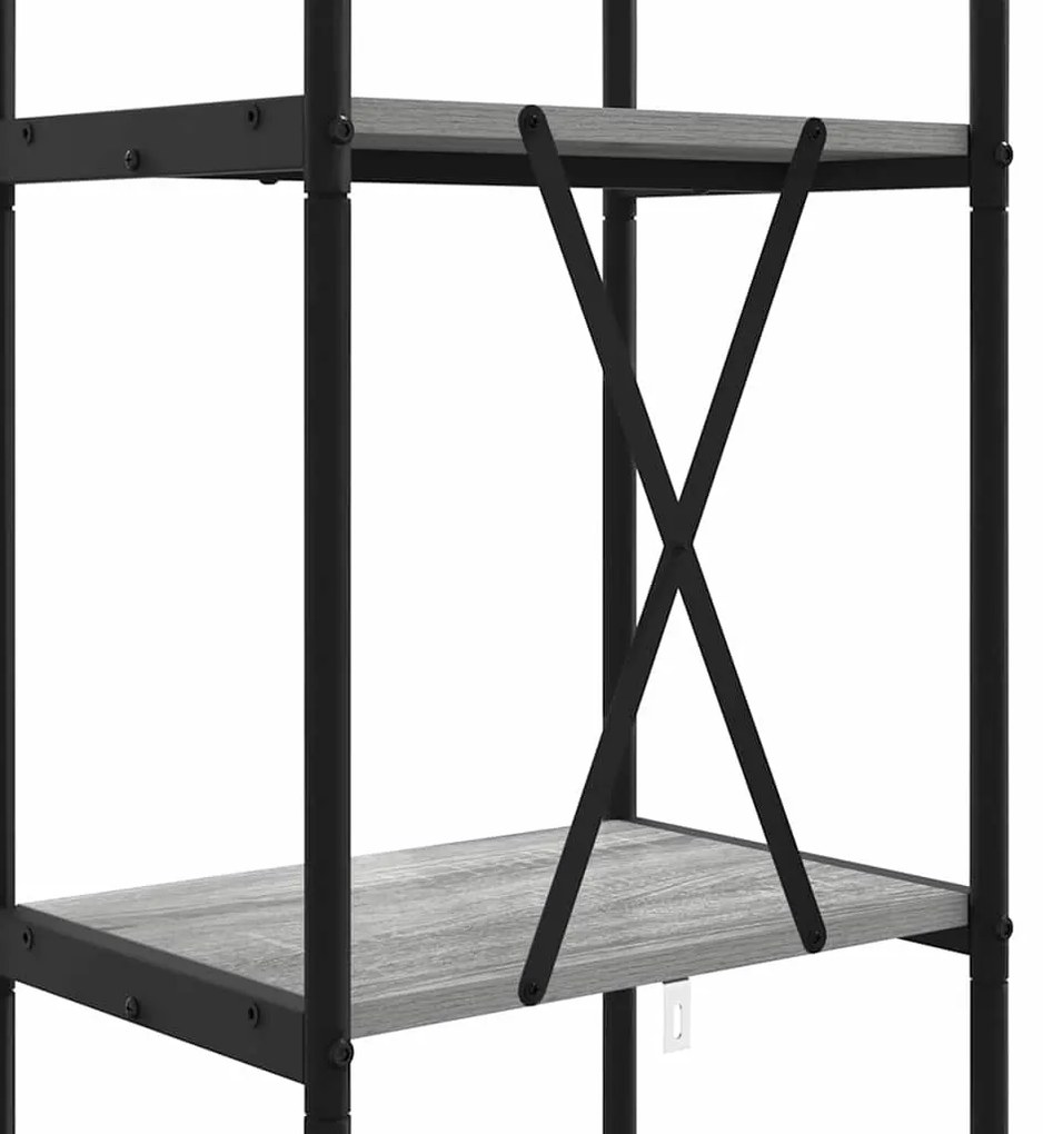 Könyvespolc Szürke sonoma 40 x 30 x 146 cm Faanyag