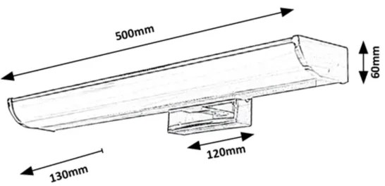 Rabalux - LED fürdőszobai tükörvilágítás LED/7,5W/230V IP44