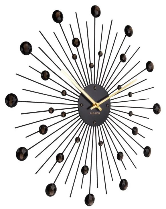Sunburst fekete falióra - Karlsson