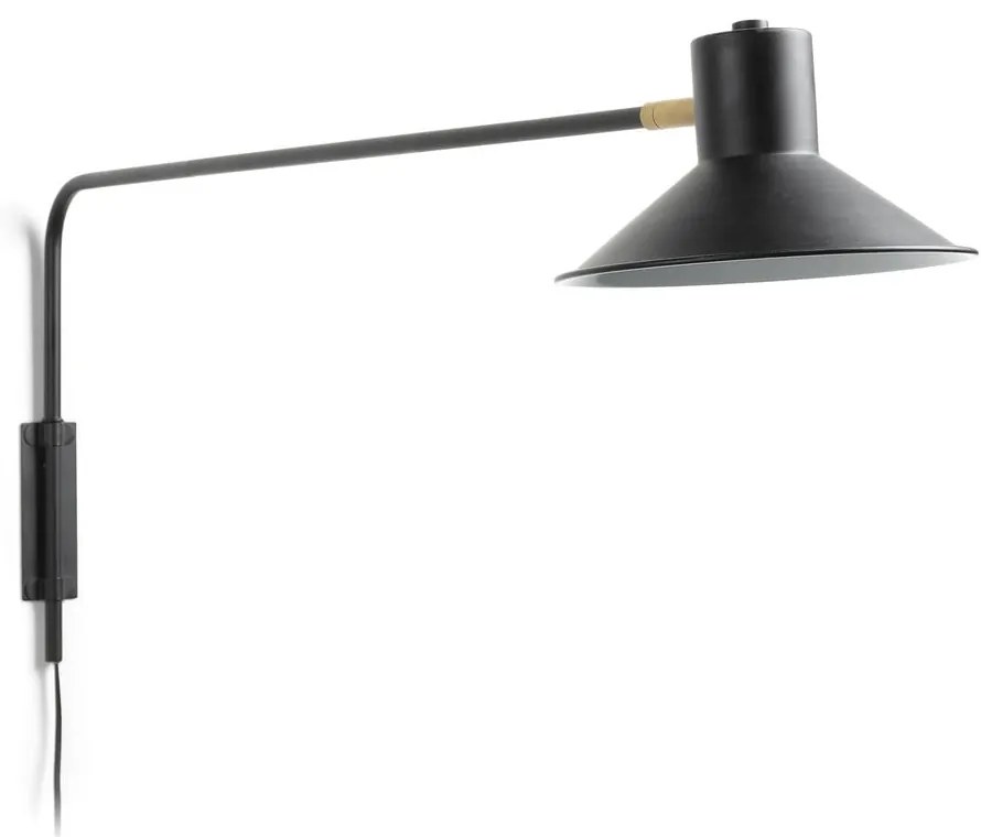 Fekete fali lámpa ø 20 cm Aria – Kave Home