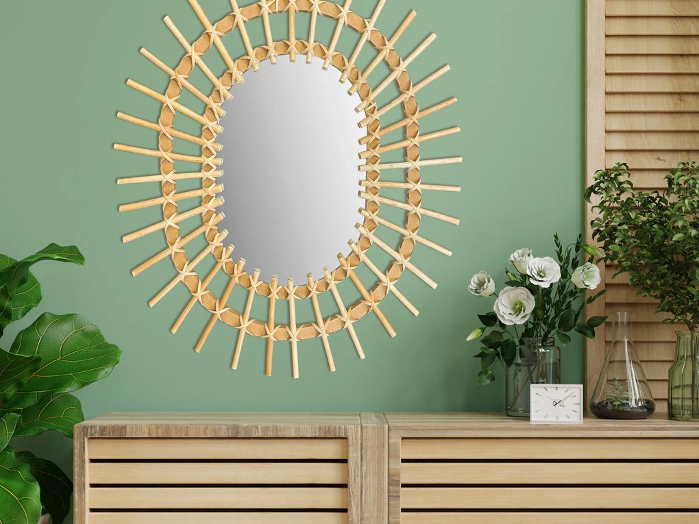 Boho fali tükör 57CM QDJ5749