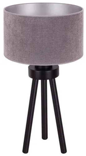 Duolla - Asztali lámpa LYON 1xE27/15W/230V átm. 30 cm szürke