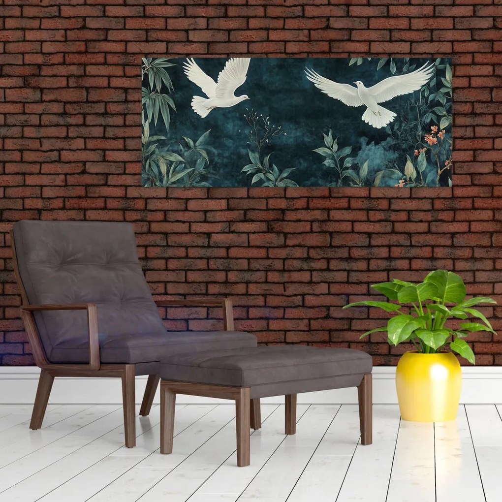 Kép - Két galamb (120x50 cm)