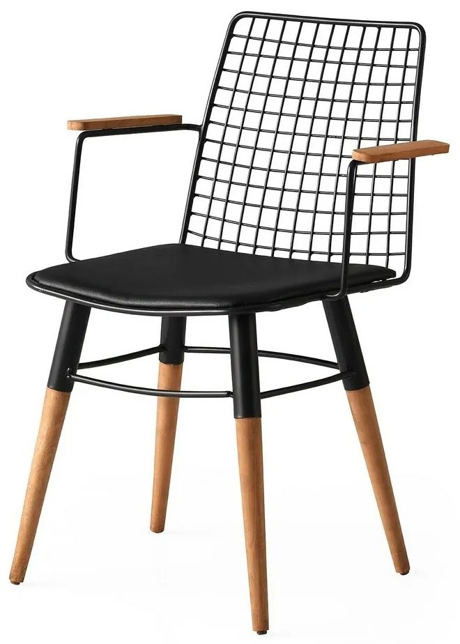Trend Black and Walnut étkezőszék szett, 2 db