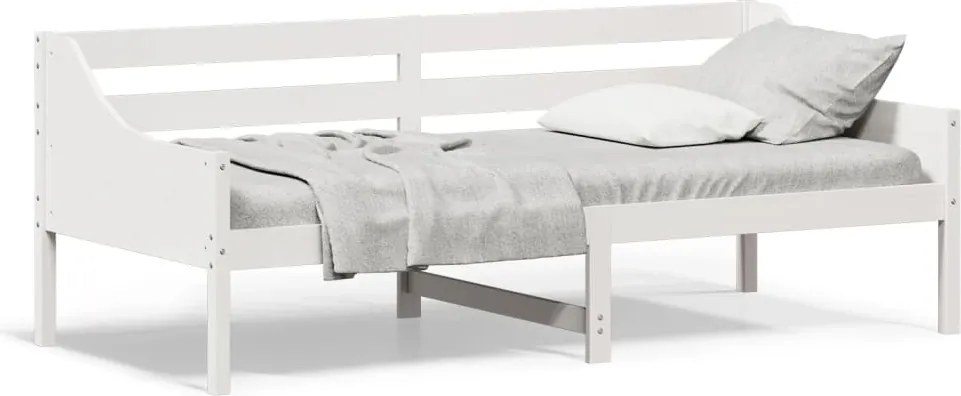 vidaXL fehér tömör fenyőfa kanapéágy matrac nélkül 80 x 200 cm