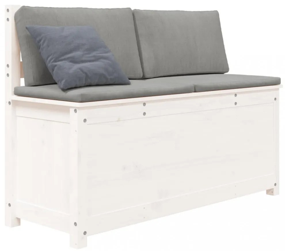 fehér tömör fenyőfa pad 110 x 41 x 76,5 cm