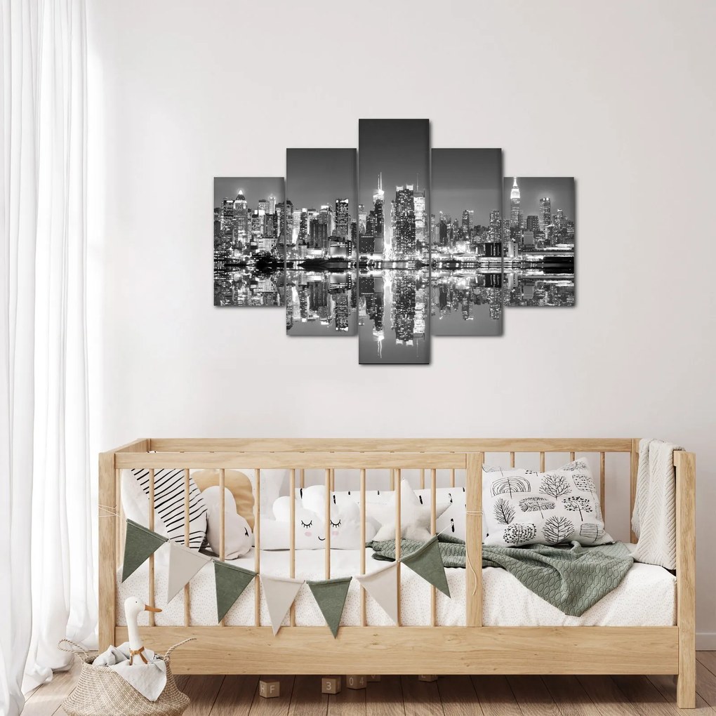 Kép - New York, fekete-fehér (150x105 cm)