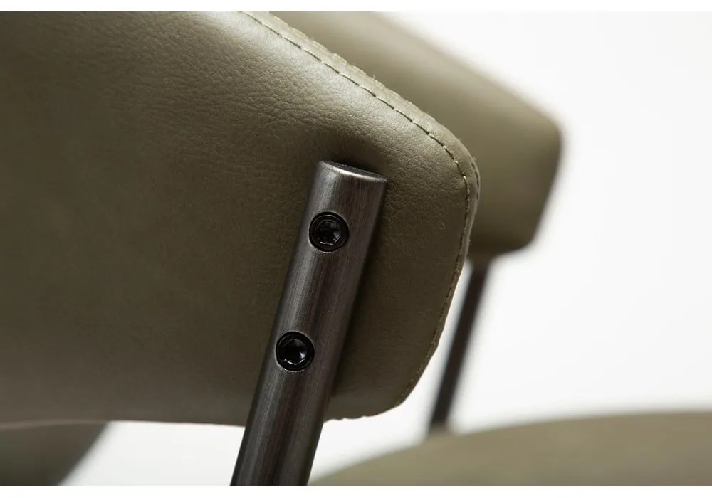 Khaki bőrutánzat étkezőszék Zone – DAN-FORM Denmark