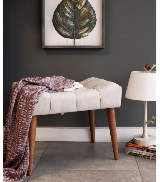 Puff LUMI 40x58 cm krémszínű