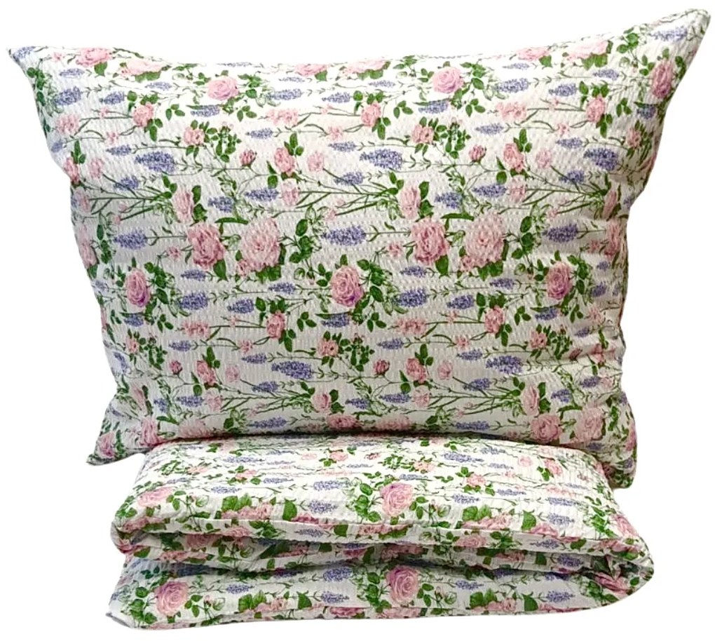 Lavender krepp ágyneműhuzat TiaHome - 1x Párna 90x70cm, 1x Paplan 140x200cm