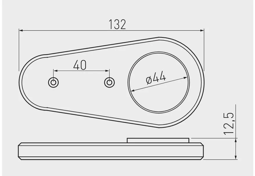 LED Lámpatest, SORIA, hideg fehér, 132mm, 100lm, 1,4W, csatlakozóval, kábellel, mozgásérzékelős kapcsolóval