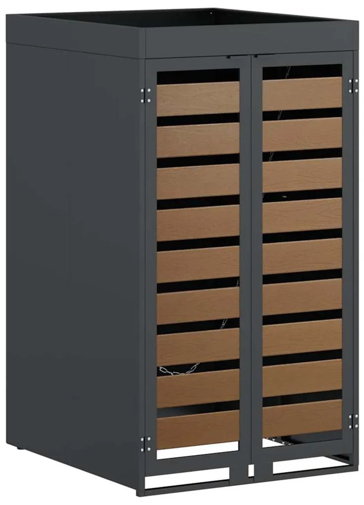 Hulladékgyűjtő tároló virágcserép tetővel 240L-es kukához