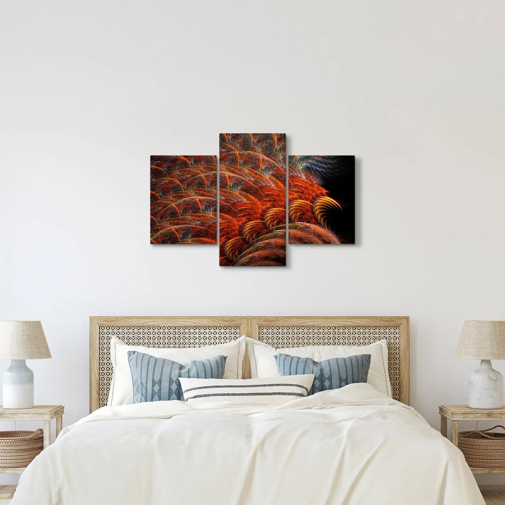 Kép - Absztrakt toll utánzat (90x60 cm)
