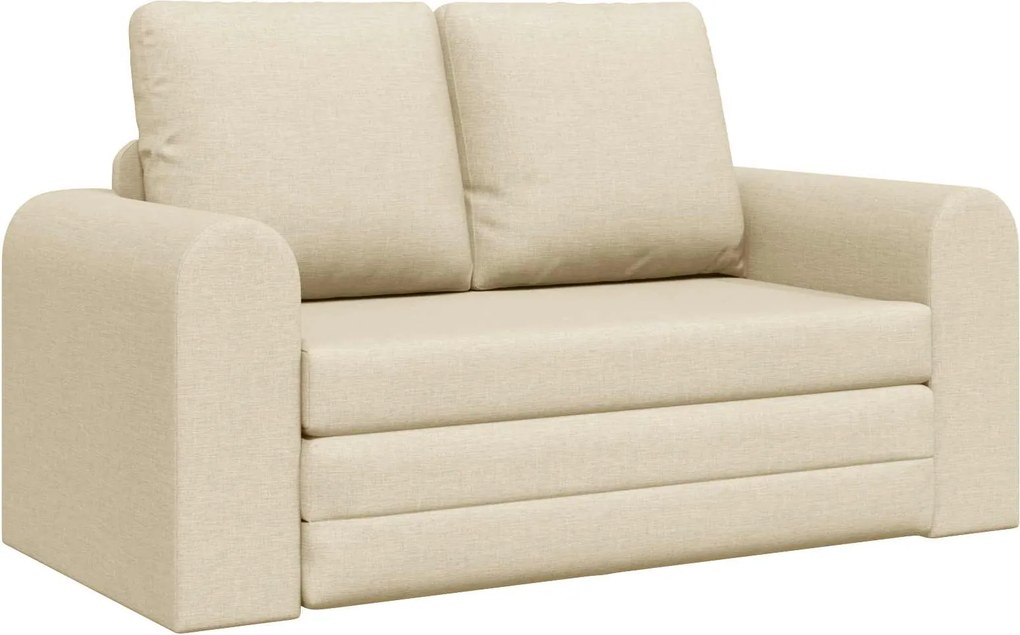 vidaXL Kanapéágy 60cm Krém szövet