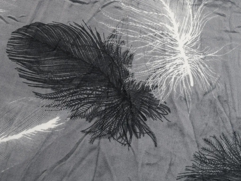 AKCIÓ Mikroplüss ágyneműhuzat VELSOFT szürke II. osztály Ágyneműhuzat mérete: 70 x 90 cm | 140 x 200 cm