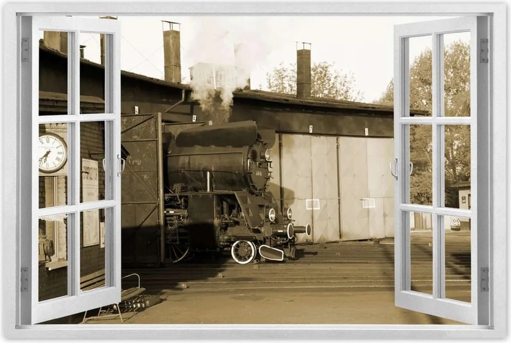 Poszterek 90x60 Gőzmozdony Ol 49-69 Szépia