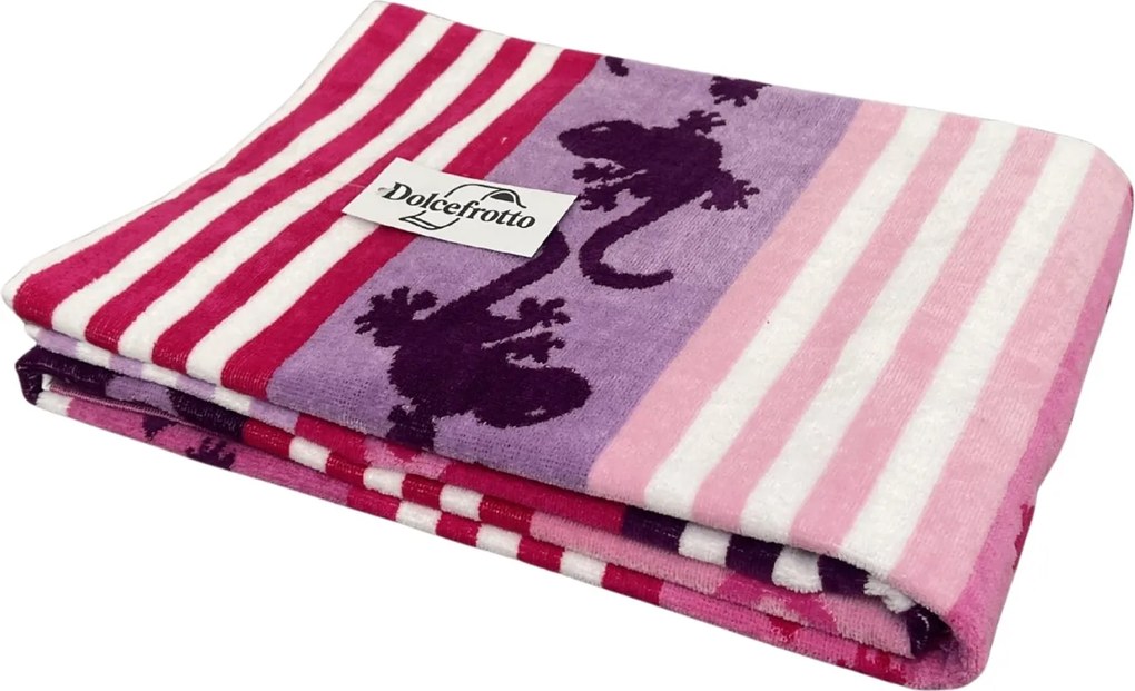 CRAZY GEKKO Strandtörölköző lila 165x90cm