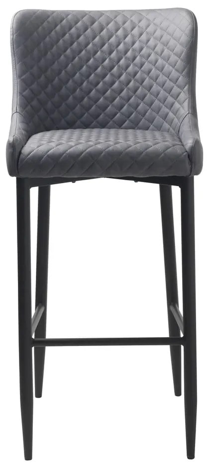 Szürke bőrutánzat bárszék (ülésmagasság 77 cm) Ottowa – Unique Furniture
