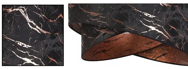 Csillár rúdon 1xE27/60W/230V fekete/réz