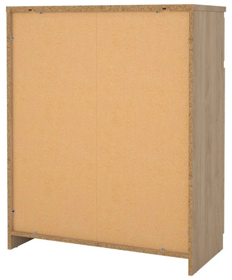 Natúr színű komód tölgyfa dekorral 80x100x40 cm Naia – Tvilum