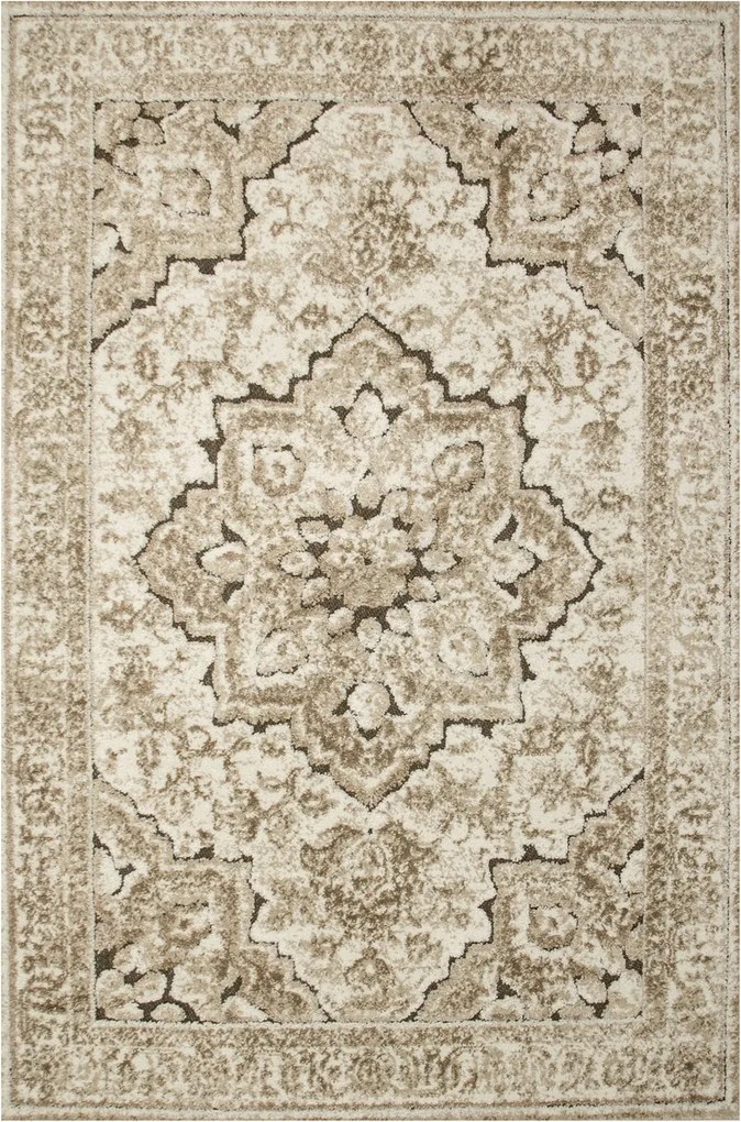 Puha Szőnyeg Bézs Krém Barna Nappali Dísz Fashion 160x230 cm