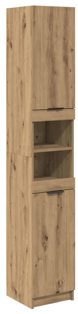 vidaXL Fürdőszoba bútor szett fiókkal 5 pcs Artisan tölgy Faanyag