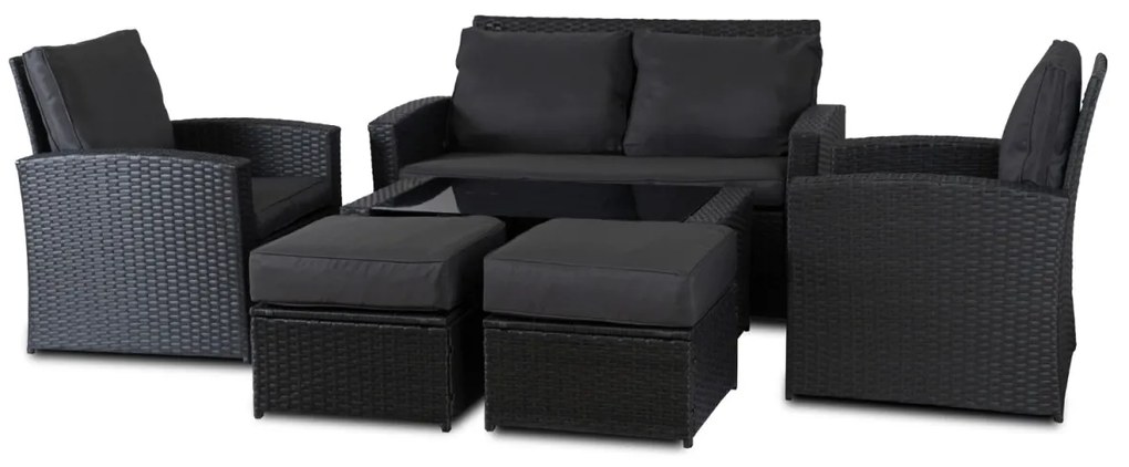 Keerti Ülőgarnitúra Szett Sötétszürke Színben FLORYDA