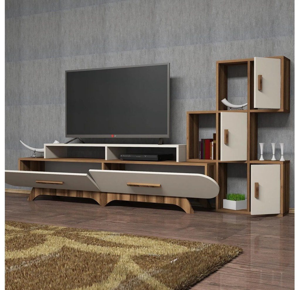 Nappali fal Florian S (dió + krém). Akció -27%. 1088294