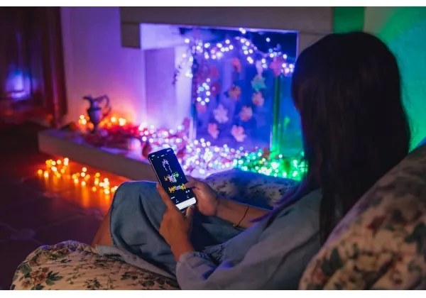 Twinkly TWS250SPP-BEU - LED RGB kültéri karácsonyi fényfüzér 250xLED 23,5 m IP44 Wi-Fi