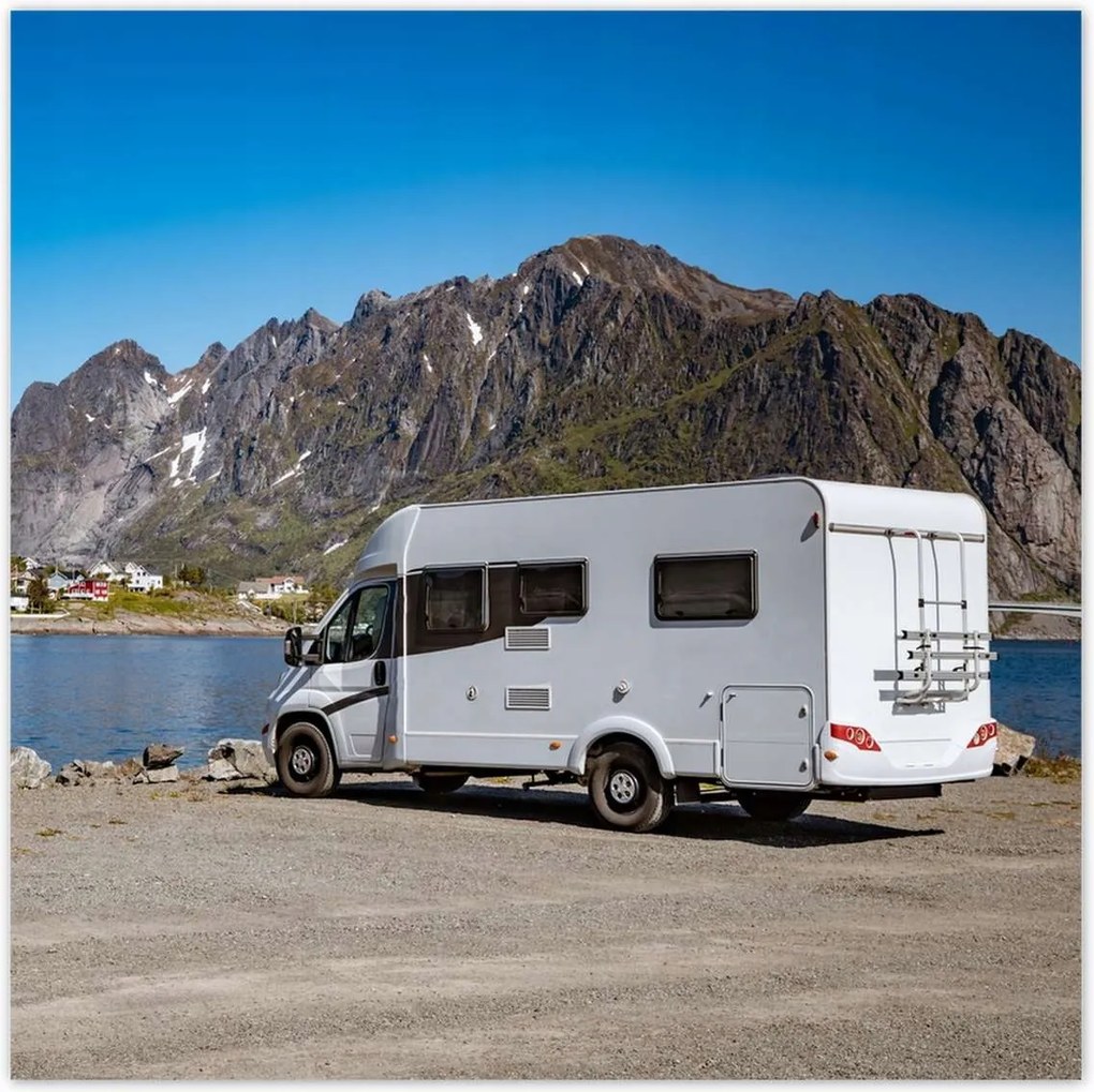 Poszterek 100x100 Utazás lakóautóval Norvégia