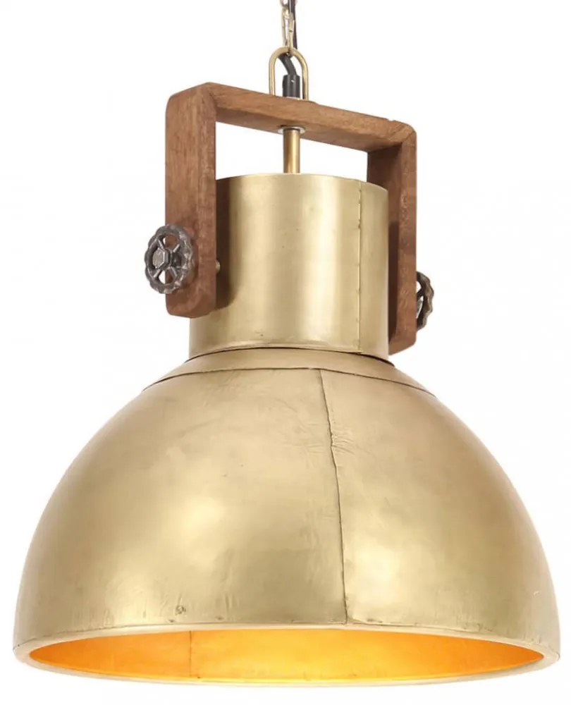 kerek sárgaréz ipari függőlámpa 25 W 40 cm E27