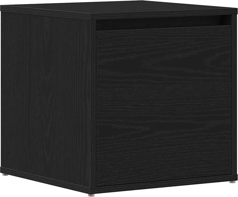 vidaXL Fiókos szekrény fiókkal Fekete tölgy 40,5 x 40 x 40 cm Faanyag