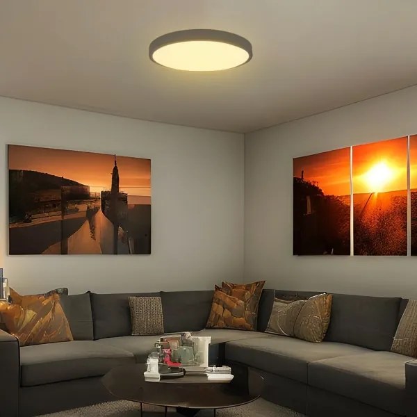 LED fürdőszobai mennyezeti lámpa LED/36W/230V IP44 3000K Ø35 cm fekete