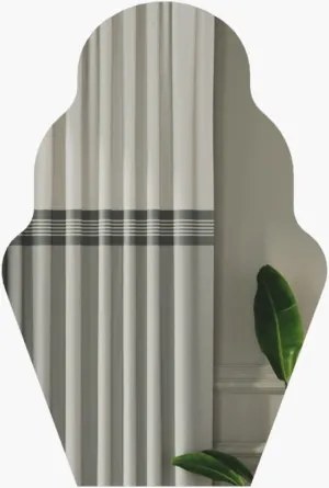 Perilla tükör, fekete, 50 cm