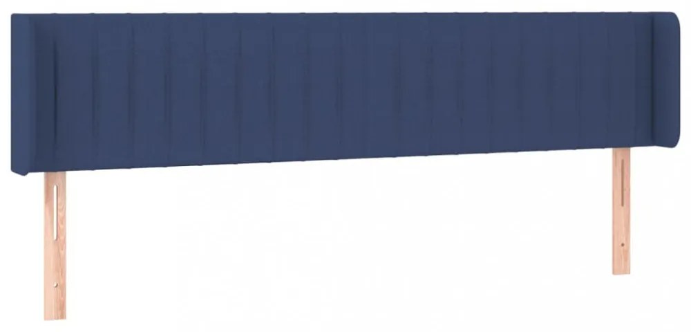 kék szövet fejtámla 203x16x78/88 cm