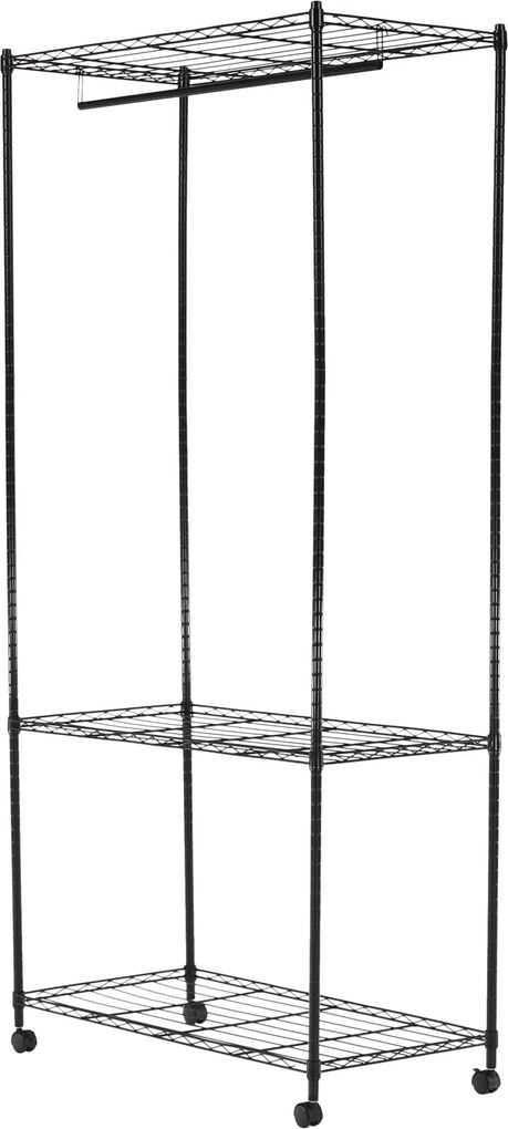 Mozgatható akasztó, fekete, VERDONE