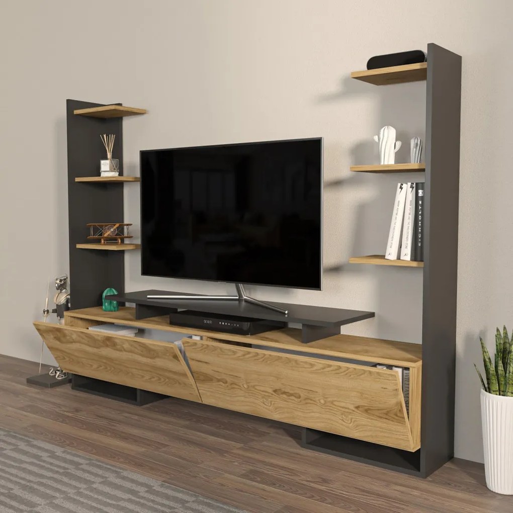 Ava - Oak, Black