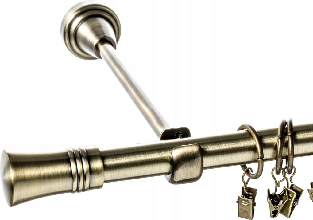 Dekoria Alex szimpla függönykarnis arany antik 240cm